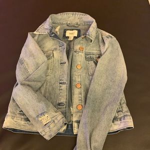 distressed jean jacket